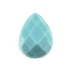MEXICAN TURQUOISE CHECKER PEAR CAB 8X6MM 0.96 Cts.