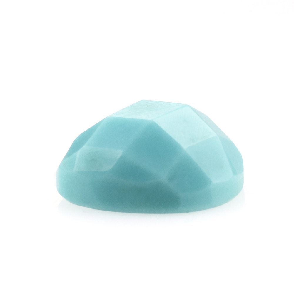 MEXICAN TURQUOISE CHECKER PEAR CAB 8X6MM 0.96 Cts.