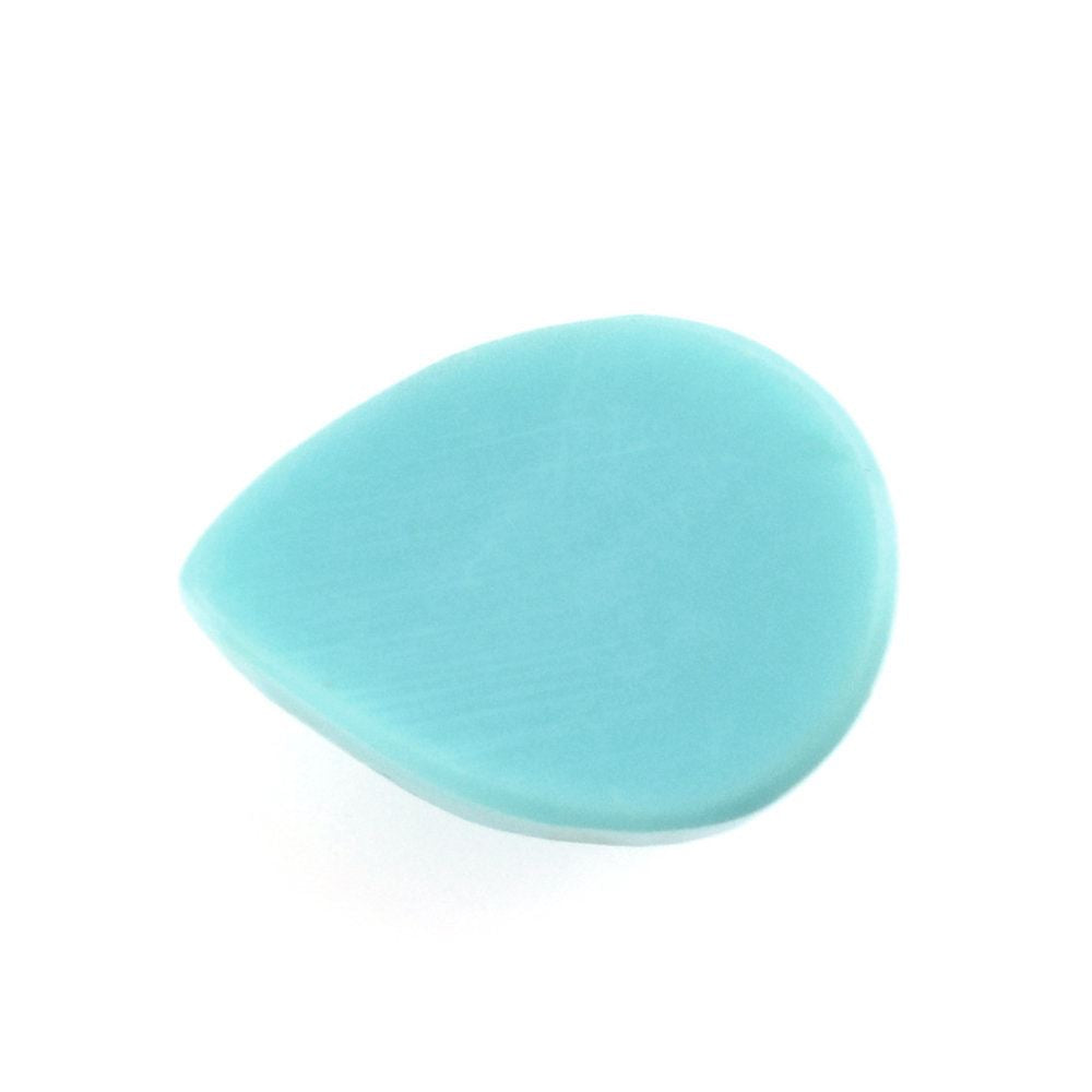 MEXICAN TURQUOISE CHECKER PEAR CAB 8X6MM 0.96 Cts.