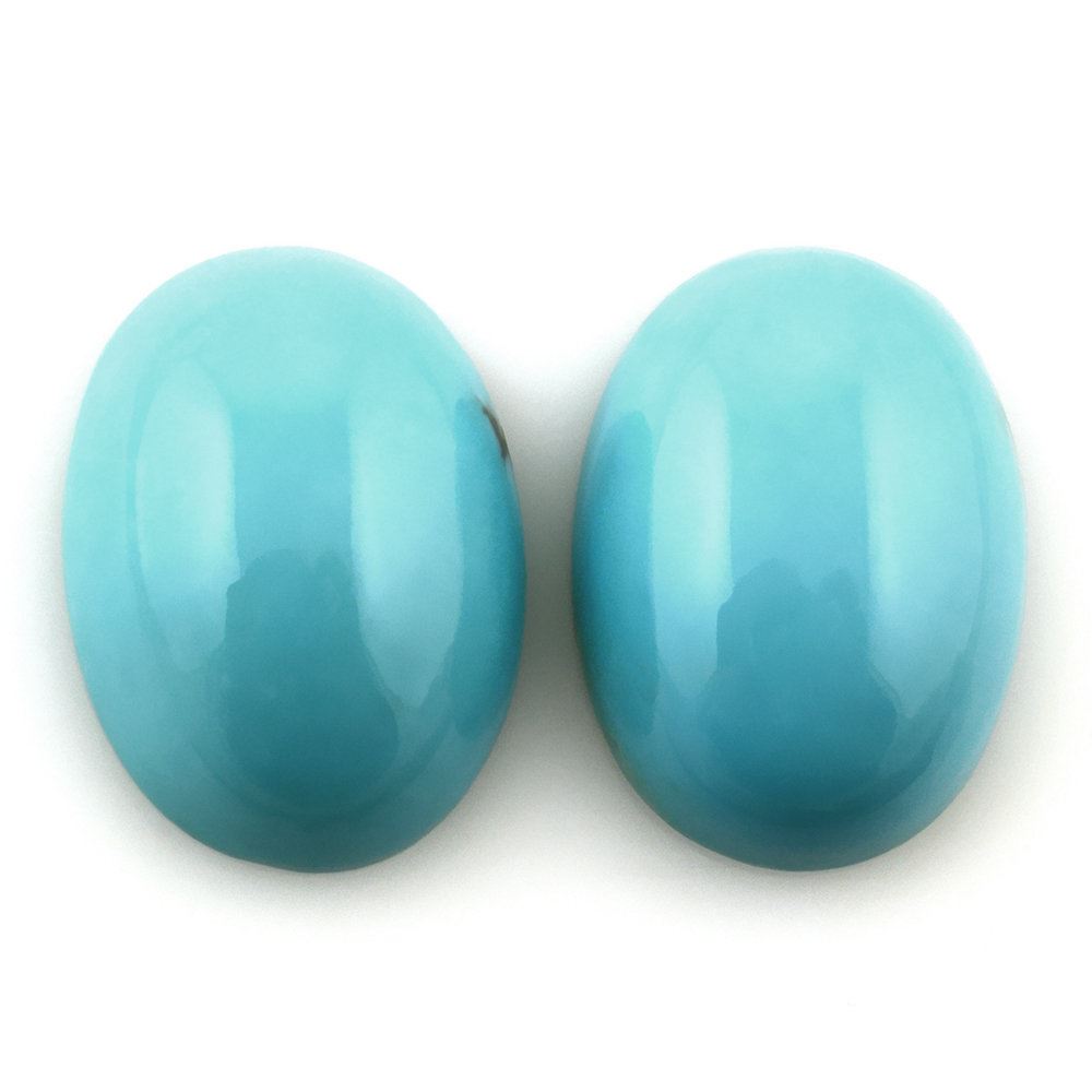 MEXICAN TURQUOISE OVAL CAB 18X13MM 10.78 Cts.
