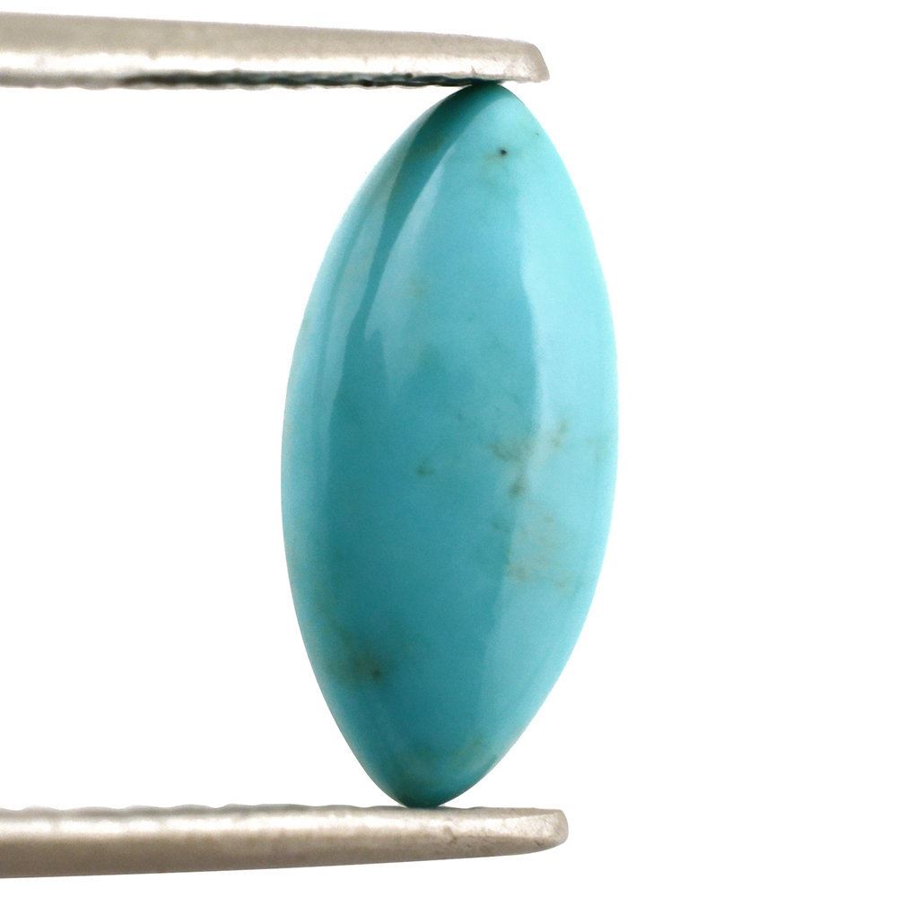 MEXICAN TURQUOISE MARQUISE CAB 15X7MM 1.20 Cts.
