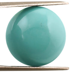 MEXICAN TURQUOISE LENTIL ROUND 18MM 16.00 Cts.