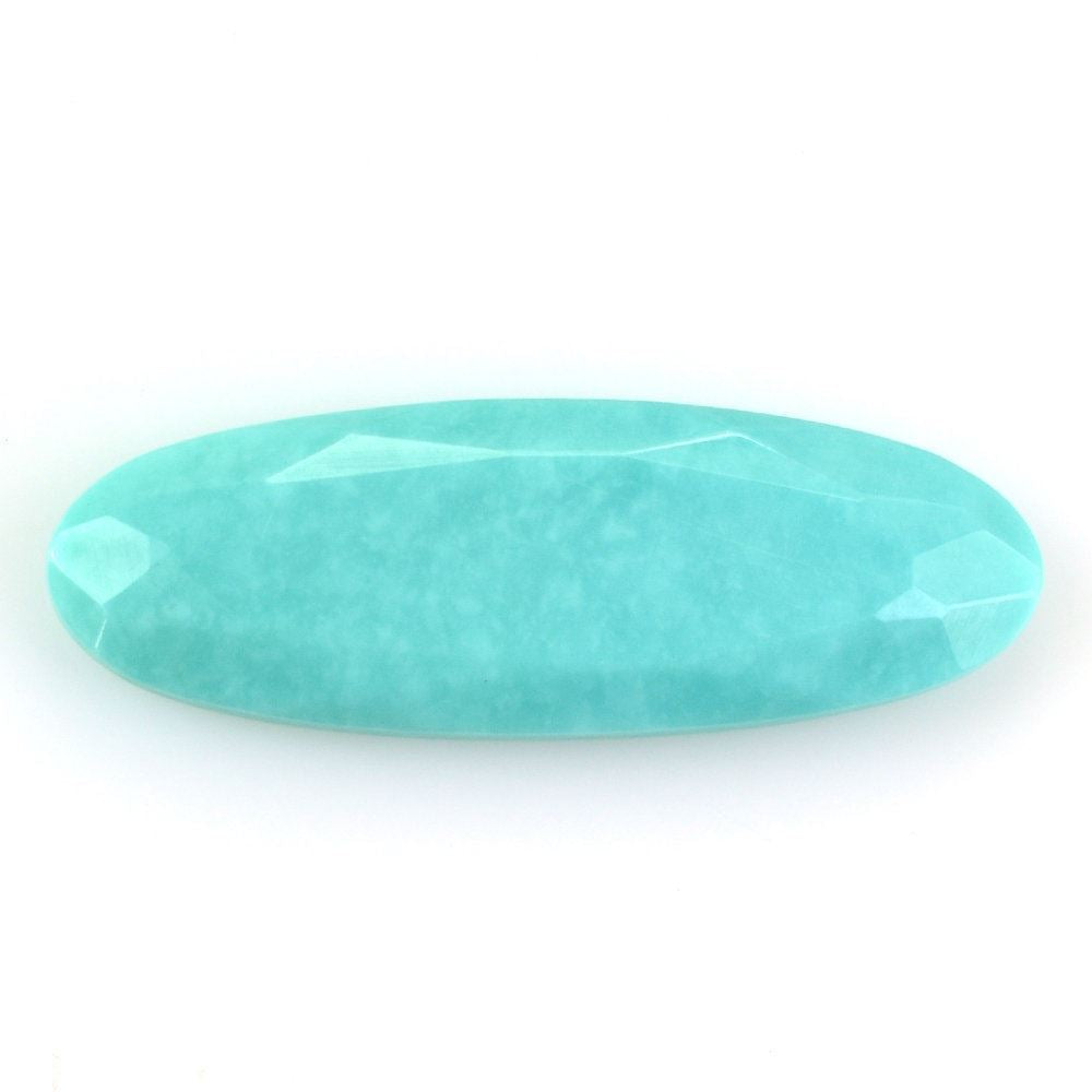 TURQUOISE BOTH SIDE TABLE CUT OVAL 28.50X10MM 9.16 Cts.