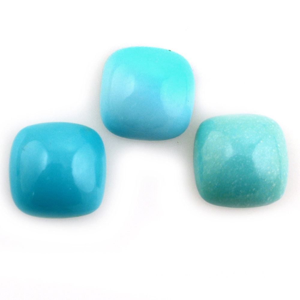 MEXICAN TURQUOISE CUSHION CAB 7MM 1.13 Cts.