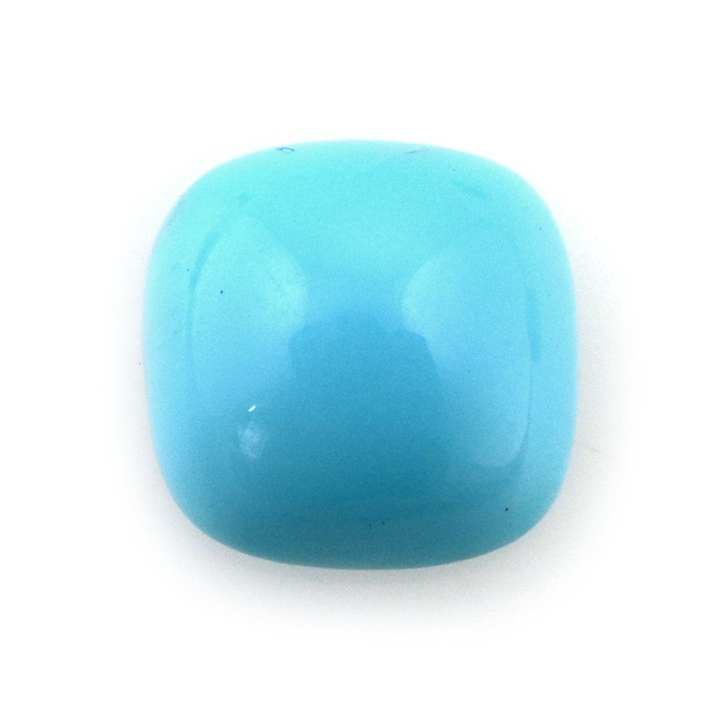 MEXICAN TURQUOISE CUSHION CAB (DAKR BLUE) 7MM 1.09 Cts.