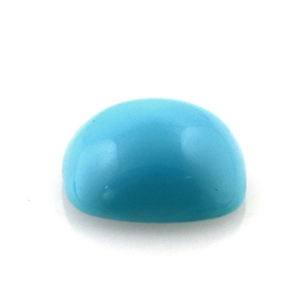 MEXICAN TURQUOISE CUSHION CAB (DAKR BLUE) 7MM 1.09 Cts.