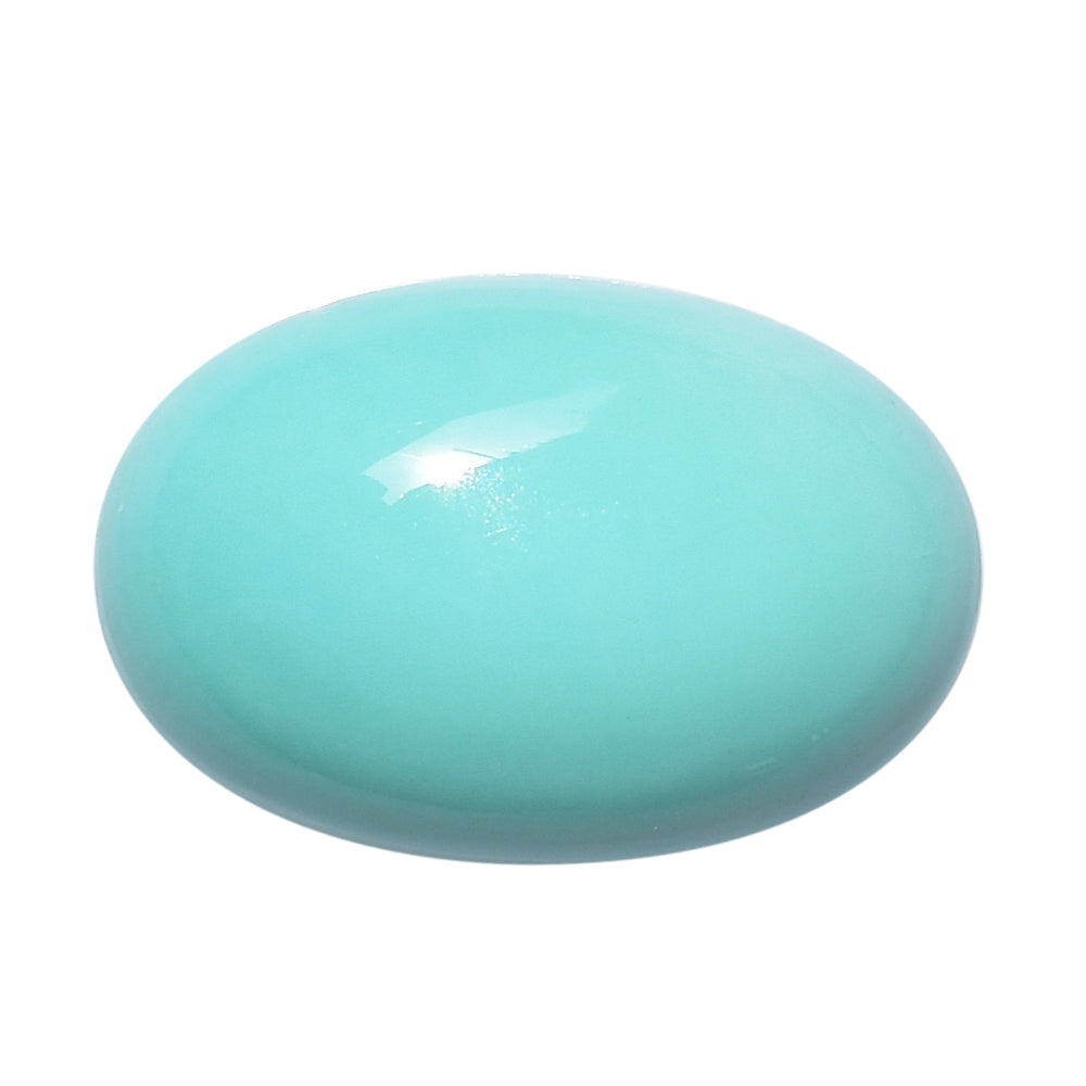 TURQUOISE OVAL CAB 15X10MM 6.40 Cts.