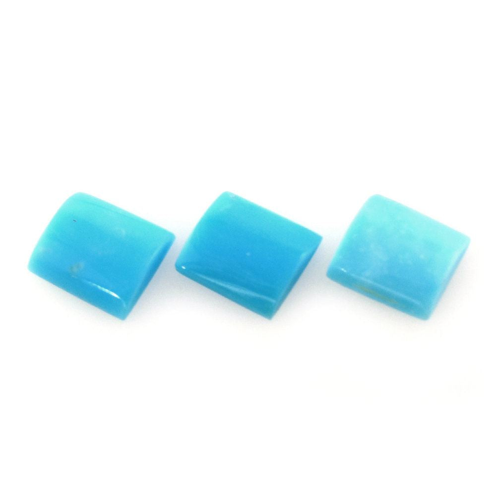 NATURAL TURQUOISE RECTANGLE CURVED 5X4.50MM 0.31 Cts.