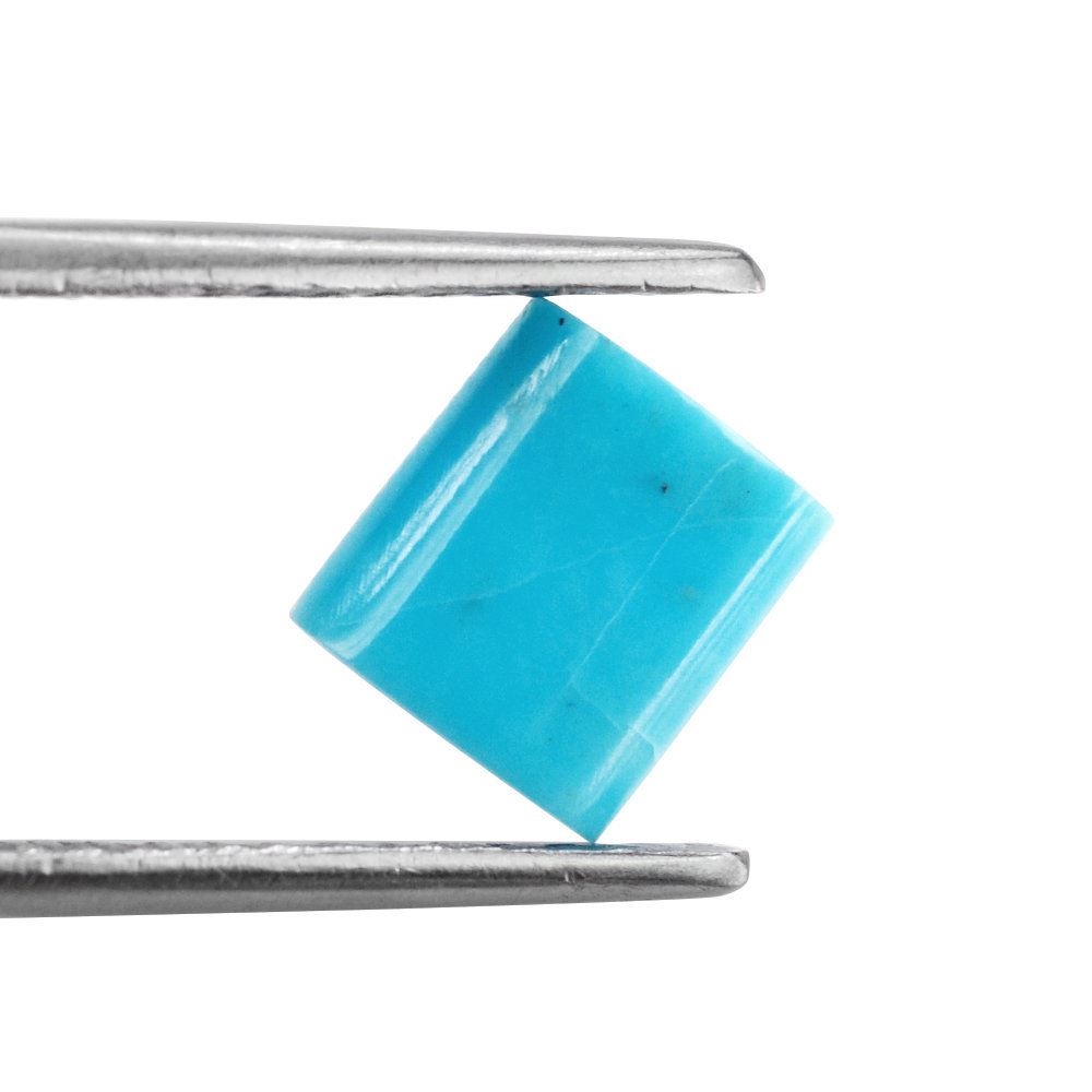MEXICAN TURQUOISE HALF TUBE (MATRIX) 8X7MM 1.18 Cts.