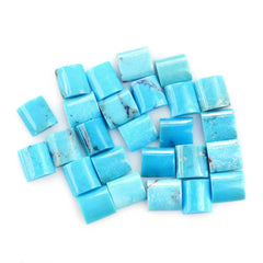 MEXICAN TURQUOISE HALF TUBE (MATRIX) 8X7MM 1.18 Cts.