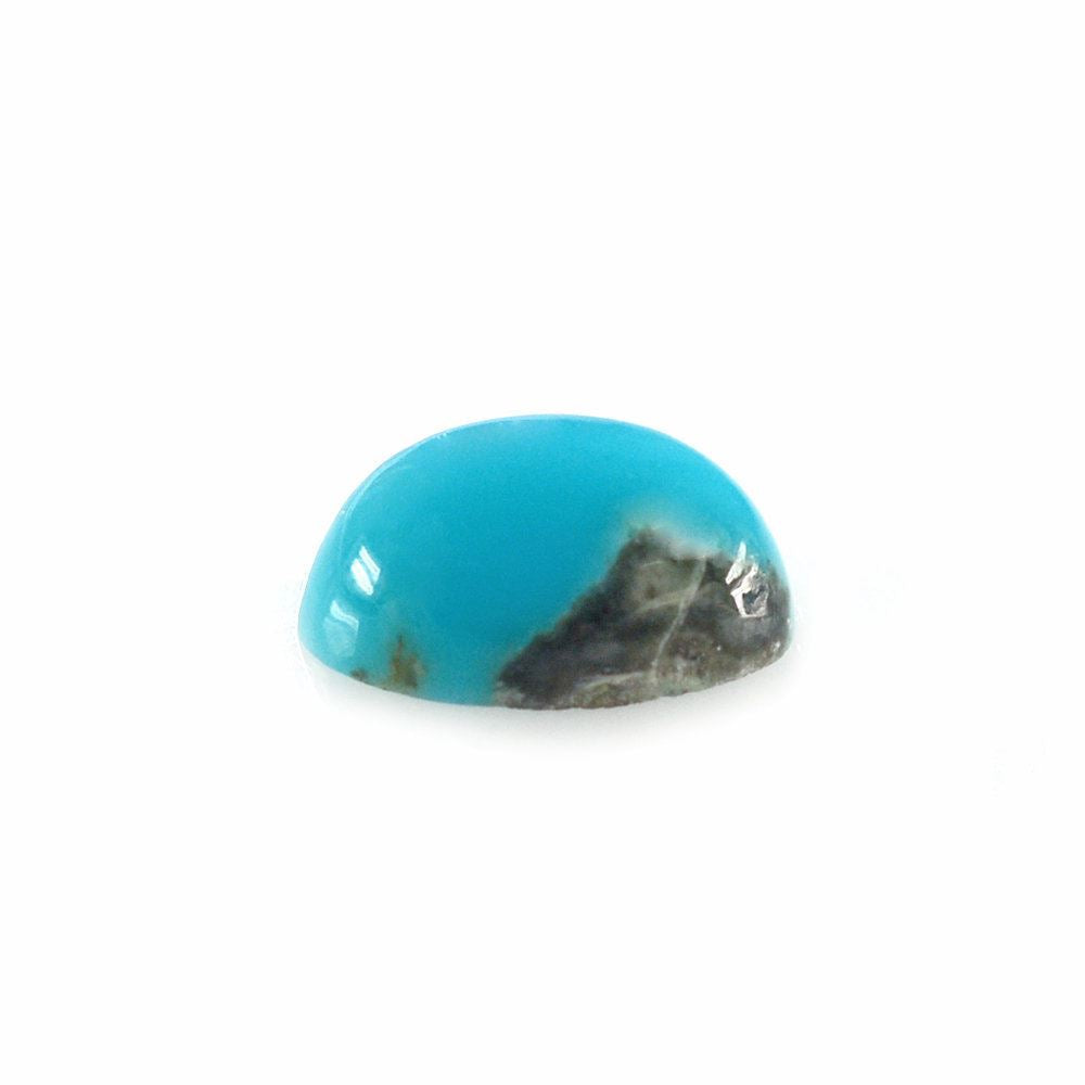 MEXICAN TURQUOISE OVAL CAB (MATRIX) 6X4MM 0.44 Cts.