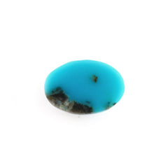 MEXICAN TURQUOISE OVAL CAB (MATRIX) 6X4MM 0.44 Cts.