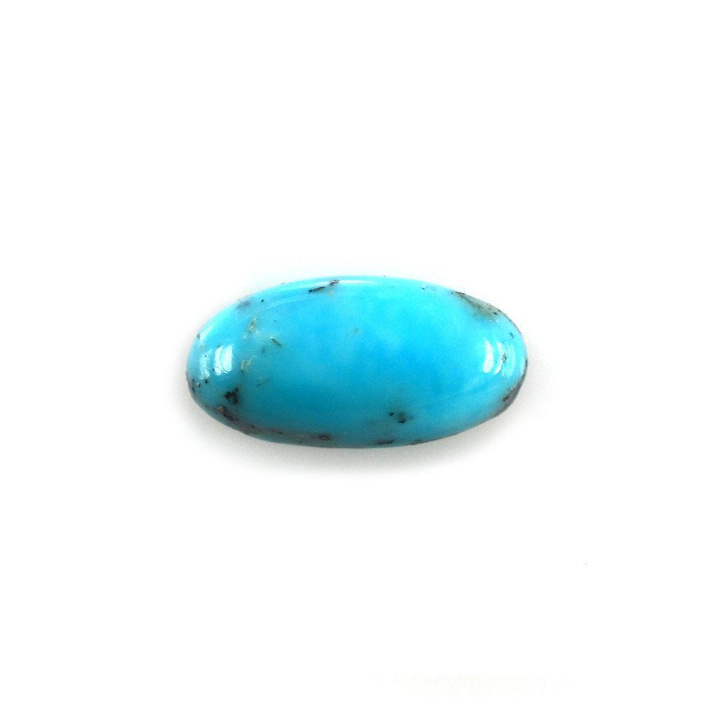 MEXICAN TURQUOISE OVAL CAB (MATRIX) 8X4MM 0.52 Cts.