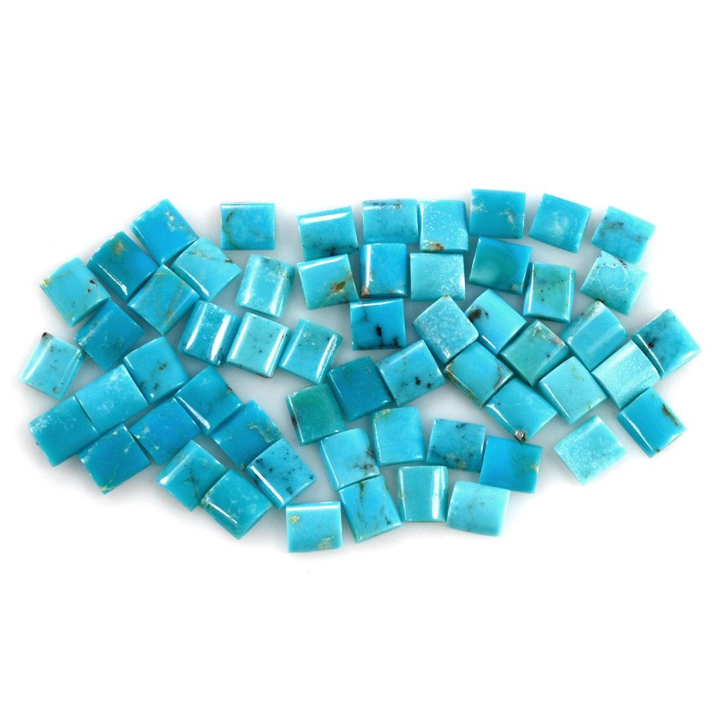 MEXICAN TURQUOISE HALF TUBE (MATRIX) 5X4.50MM 0.3 Cts.