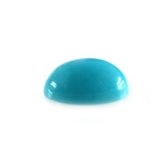 MEXICAN TURQUOISE OVAL CAB (MATRIX) 6X4MM 0.41 Cts.