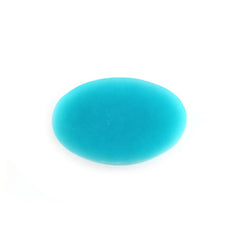 MEXICAN TURQUOISE OVAL CAB (MATRIX) 6X4MM 0.41 Cts.