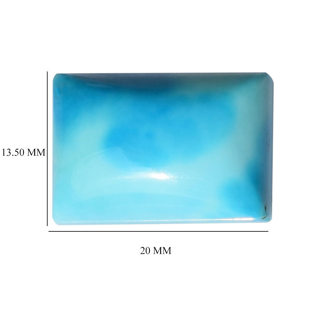 NATURAL TURQUOISE RECTANGULAR CAB 20X13.50MM 20.63 Cts.