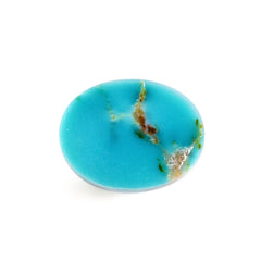 MATRIX (BROWN) TURQUOISE OVAL CAB 9X7MM 1.97 Cts.