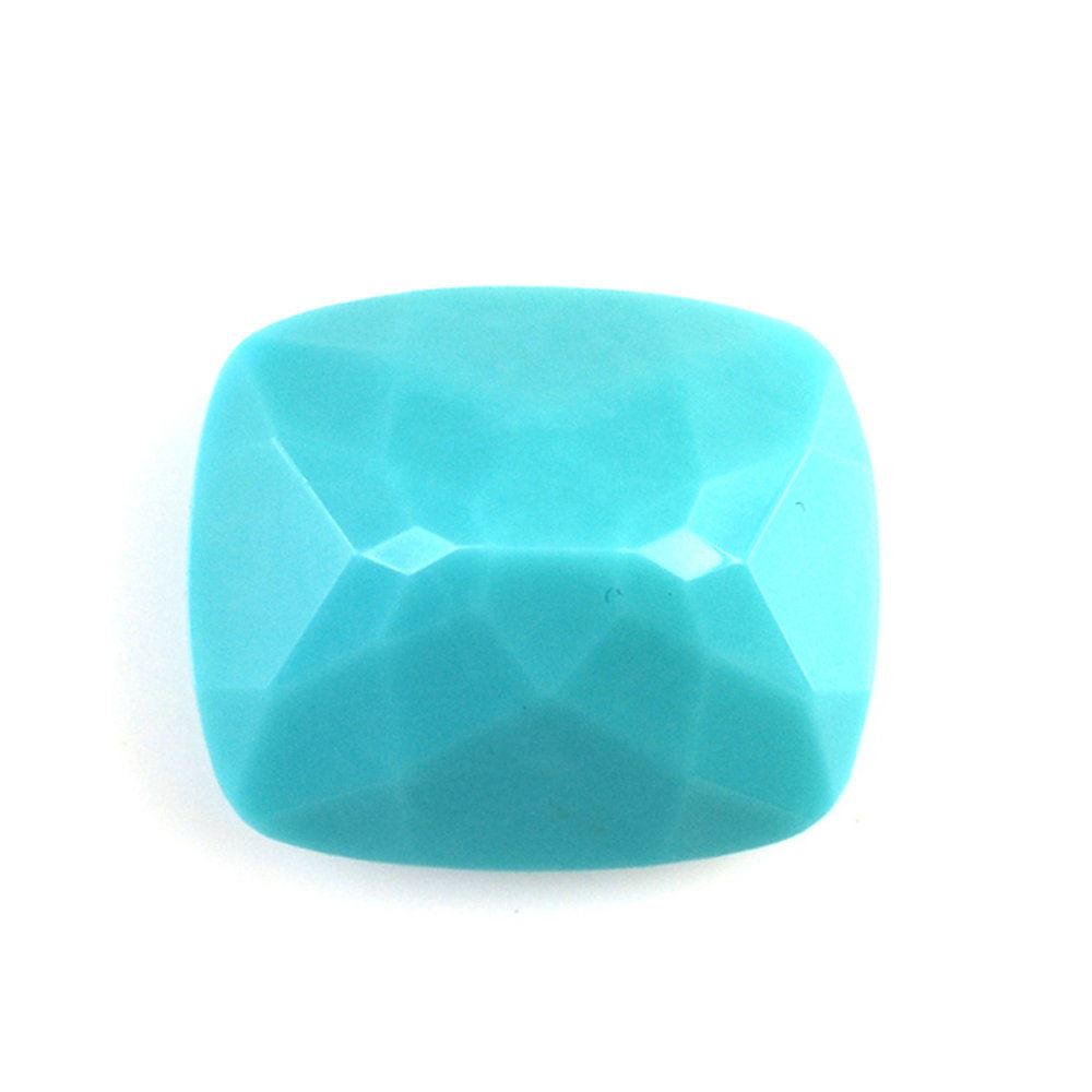 NATURAL TURQUOISE CUT CUSHION 14X12MM 9.10 Cts.