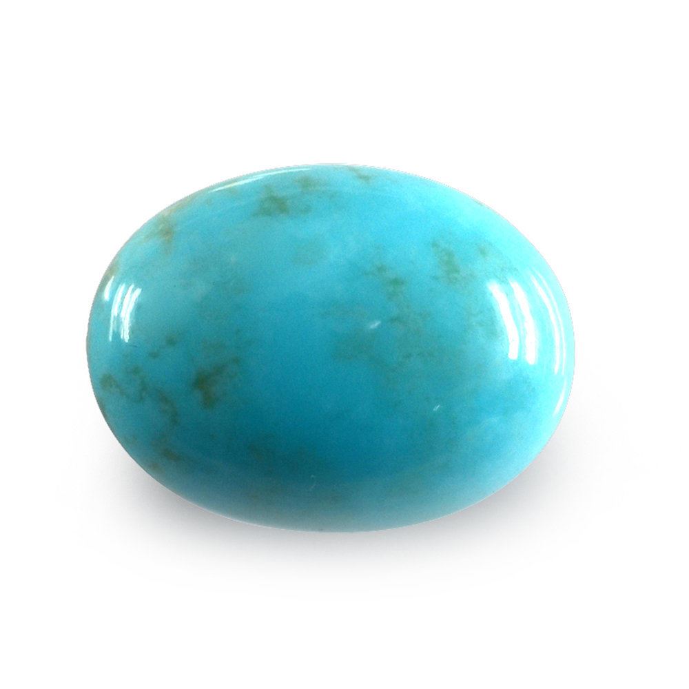 MEXICAN TURQUOISE FANCY OVAL CAB (BROWN MATRIX) 16X12MM 10.68 Cts.