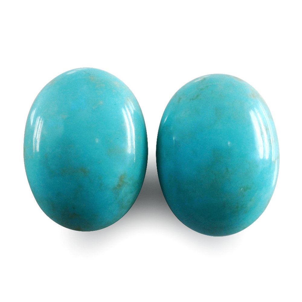 MEXICAN TURQUOISE FANCY OVAL CAB (BROWN MATRIX) 16X12MM 10.68 Cts.