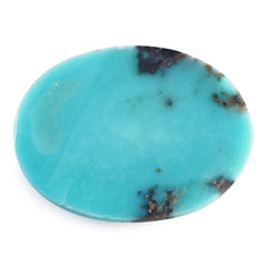 TURQUOISE OVAL CAB (MATRIX) 20X15MM 13.65 Cts.
