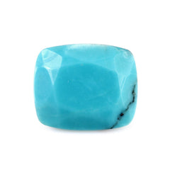 NATURAL TURQUOISE CUT CUSHION (MATRIX) 12X10MM 5.23 Cts.
