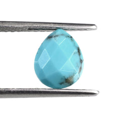 TURQUOISE BRIOLETTE PEAR (MATRIX) 10X8MM 1.86 Cts.