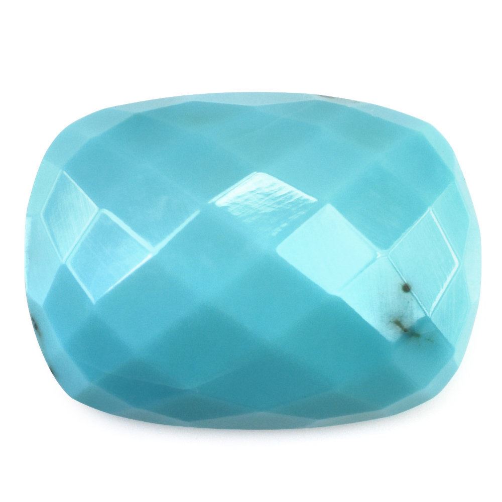 TURQUOISE CHECKER CUSHION CAB (MATRIX) 21X15MM 17.10 Cts.