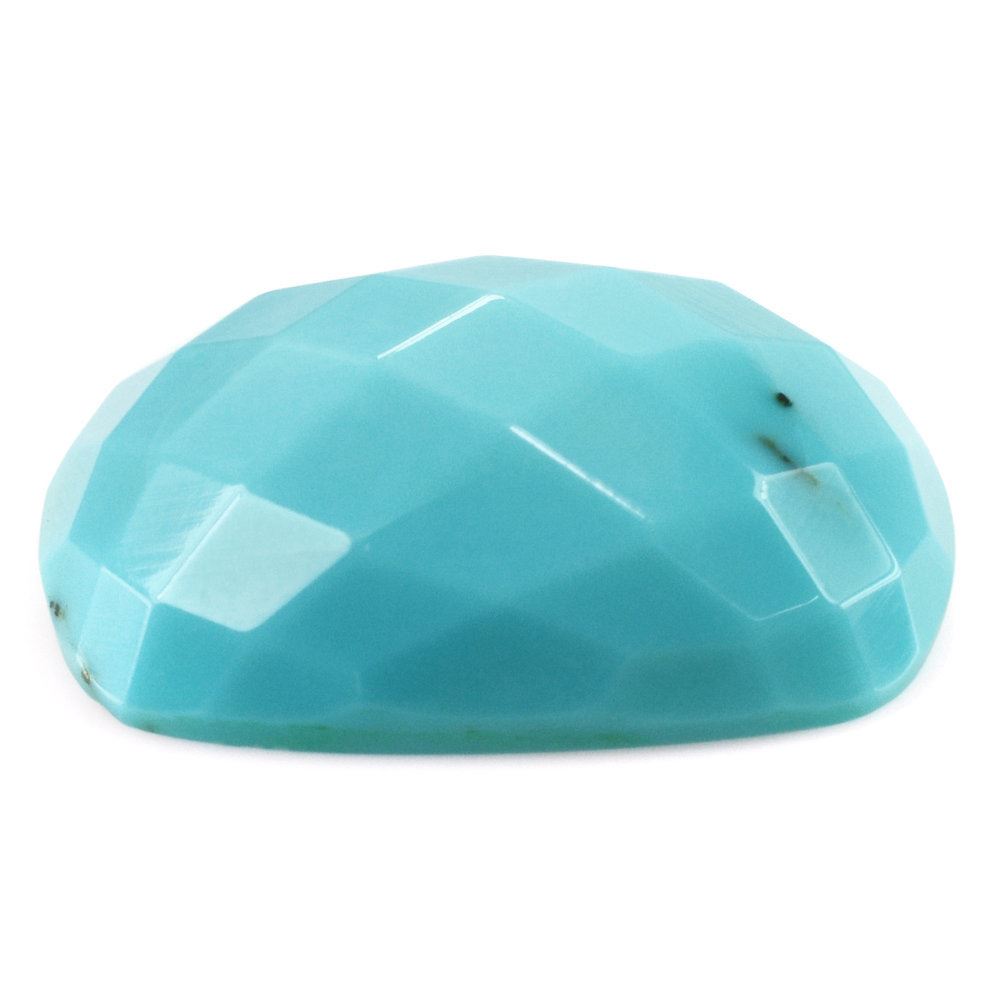 TURQUOISE CHECKER CUSHION CAB (MATRIX) 21X15MM 17.10 Cts.