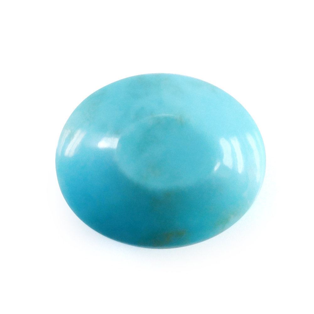 MEXICAN TURQUOISE FANCY OVAL CAB (BROWN MATRIX) 12X10MM 4.75 Cts.