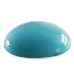 MEXICAN TURQUOISE PLAIN OVAL CAB 16X12MM 6.78 Cts.