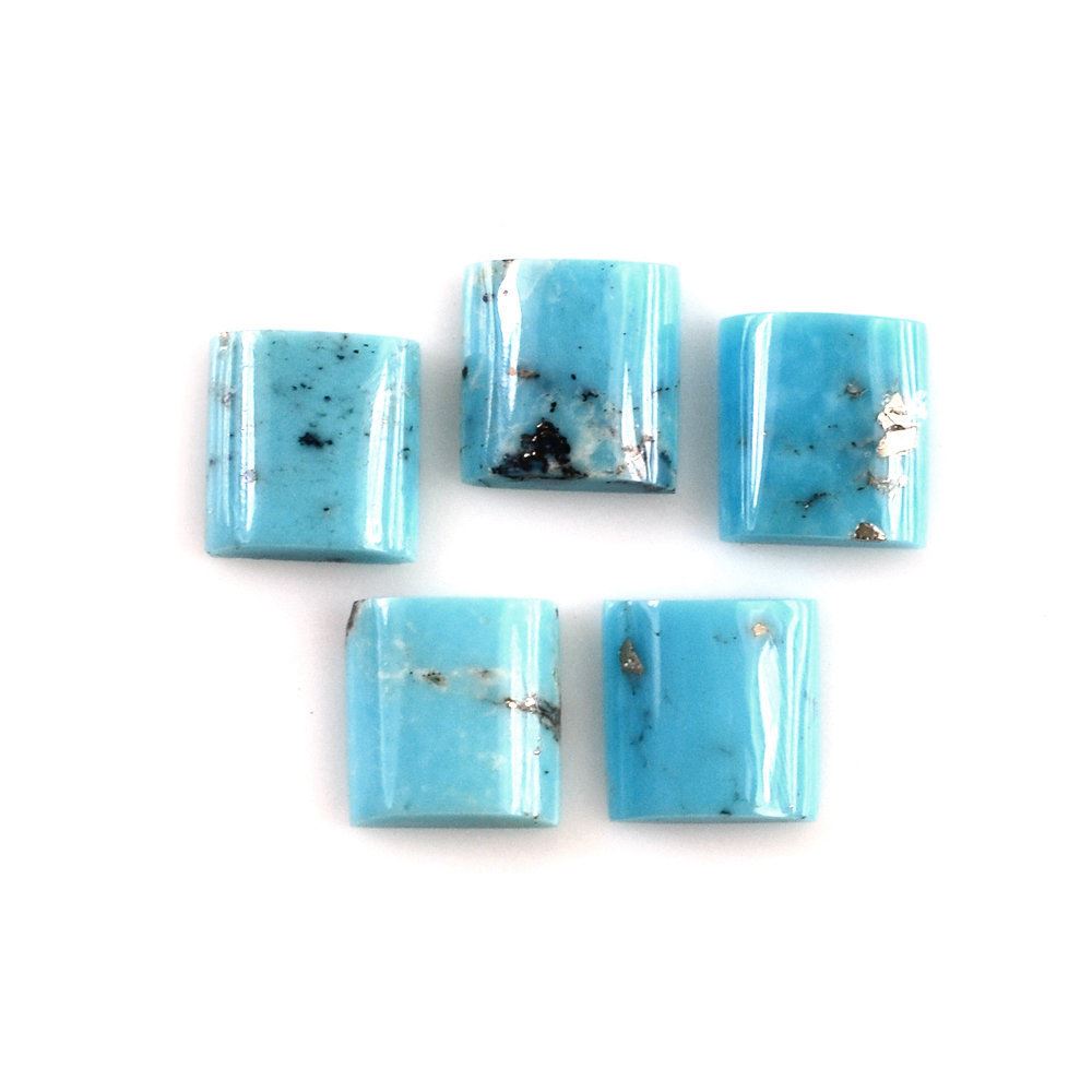 TURQUOISE RECTANGLE PLATE 4.80X4.50MM 0.30 Cts.