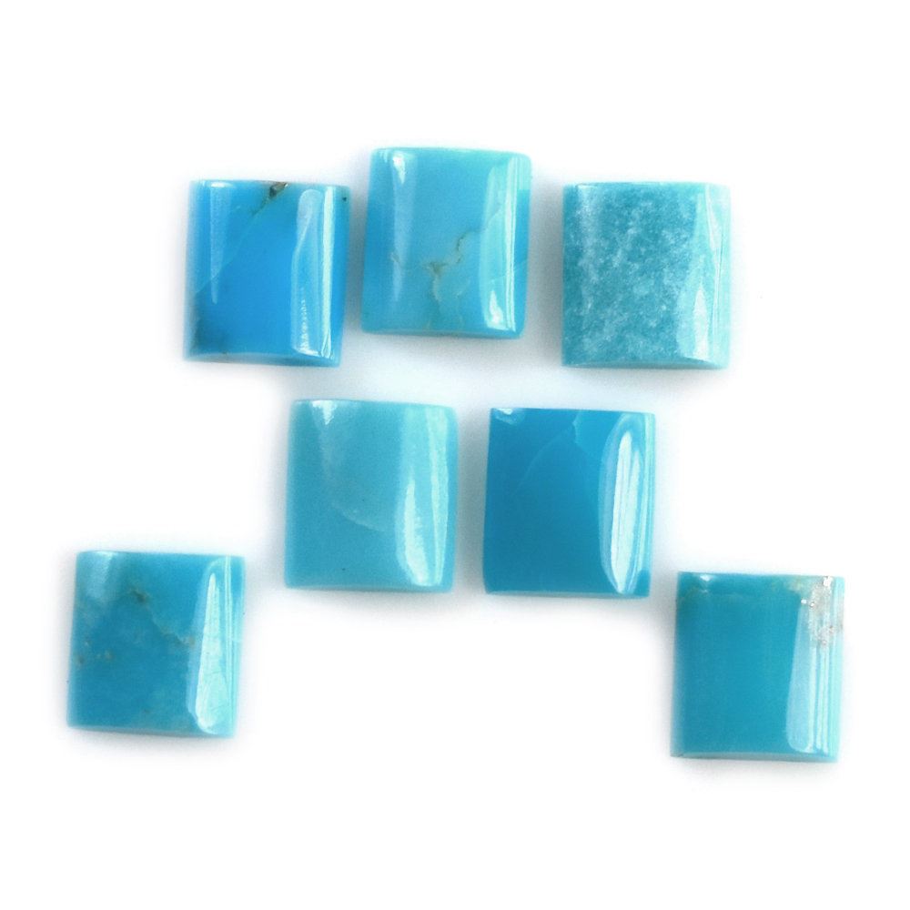 TURQUOISE RECTANGLE PLATE (BLUE MATRIX) 5X4.50MM 0.30 Cts.