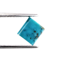 TURQUOISE RECTANGLE PLATE 7.80X7.50MM 1.20 Cts.