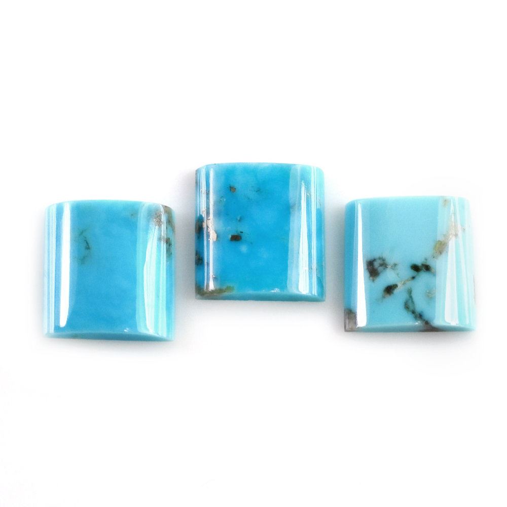 TURQUOISE RECTANGLE PLATE 7.80X7.50MM 1.20 Cts.