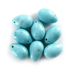 TURQUOISE PLAIN OLIVE (MATRIX) (FULL DRILL) 12X8MM 5.25 Cts.