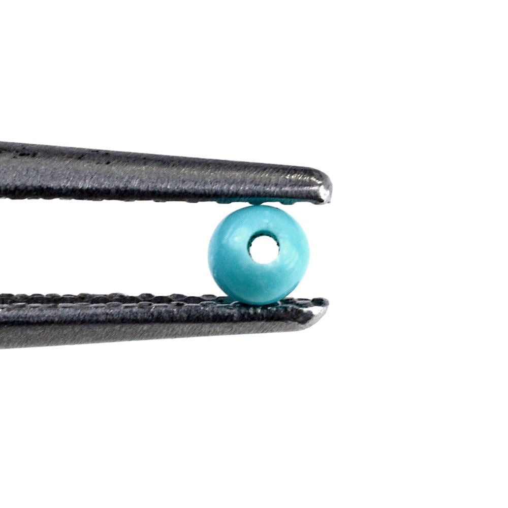 TURQUOISE PLAIN BALLS (FULL DRILL) 2.50MM 0.10 Cts.