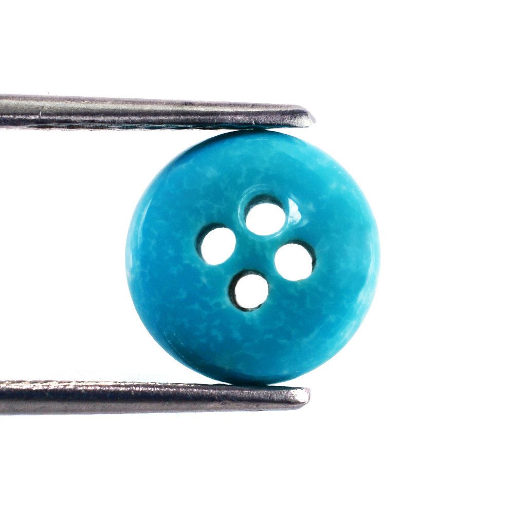 CHINESE TURQUOISE BUTTON CAB (FULL DRILL) 10MM 2.05 Cts.