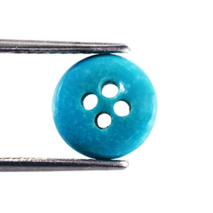 CHINESE TURQUOISE BUTTON CAB (FULL DRILL) 10MM 2.05 Cts.