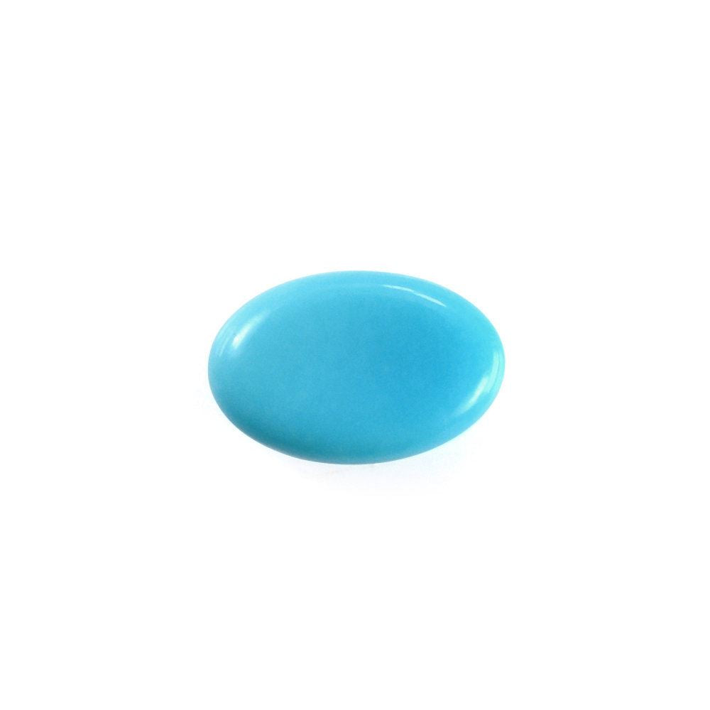 MEXICAN TURQUOISE OVAL CAB 6X4MM 0.37 Cts.
