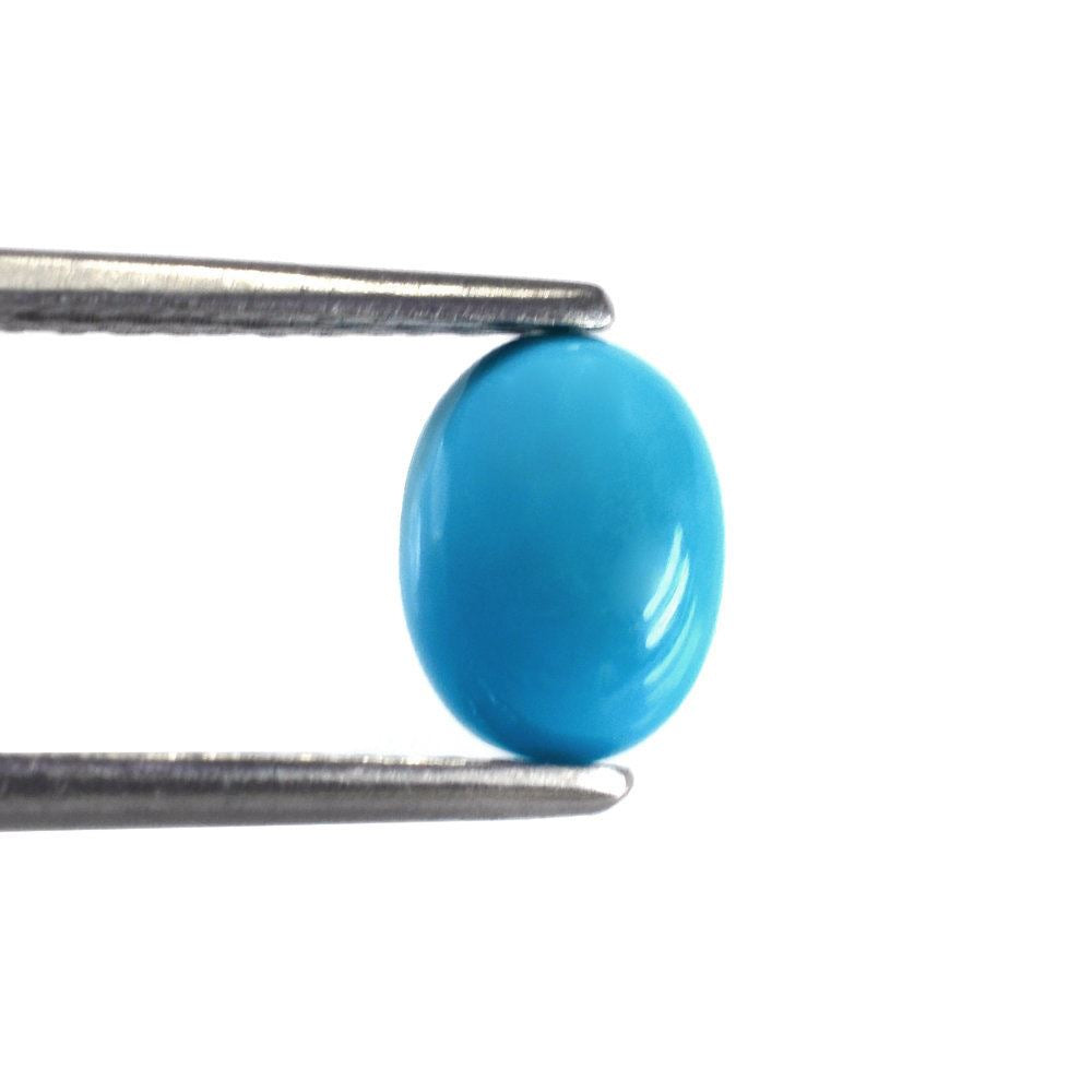 TURQUOISE OVAL CAB 8X6MM 1.13 Cts.
