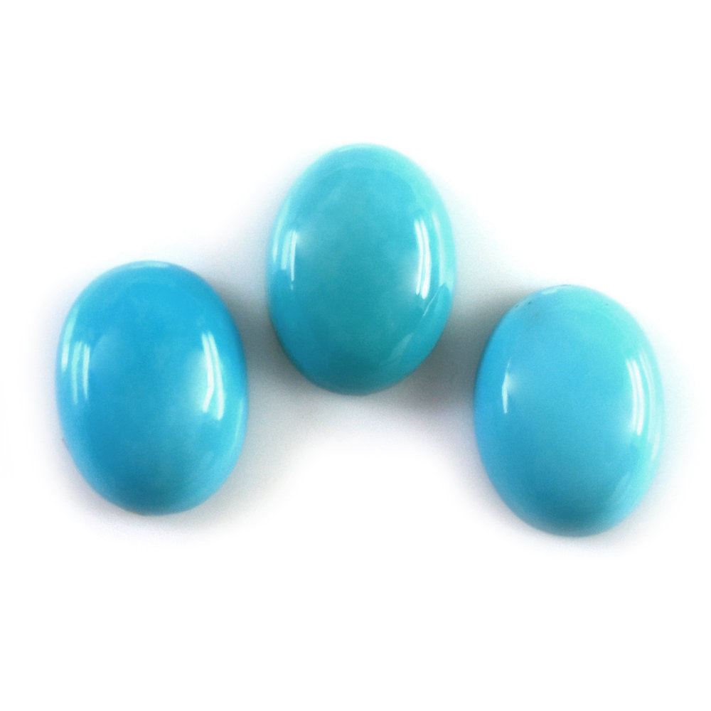 TURQUOISE OVAL CAB 8X6MM 1.13 Cts.