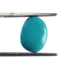 TURQUOISE LENTIL IRREGULAR OVAL 11.80X8.80MM 3.87 Cts.