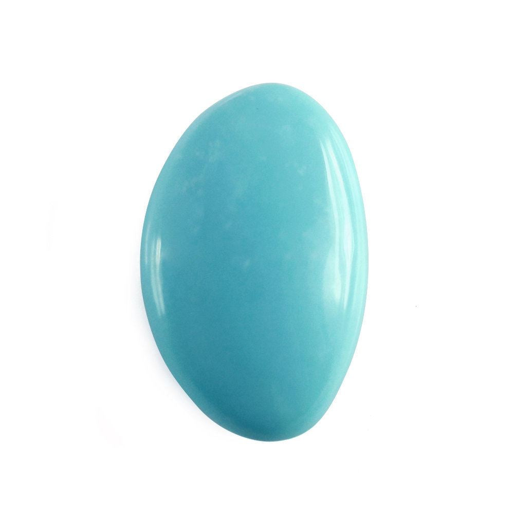 TURQUOISE LENTIL IRREGULAR OVAL 11.50X7MM 2.28 Cts.