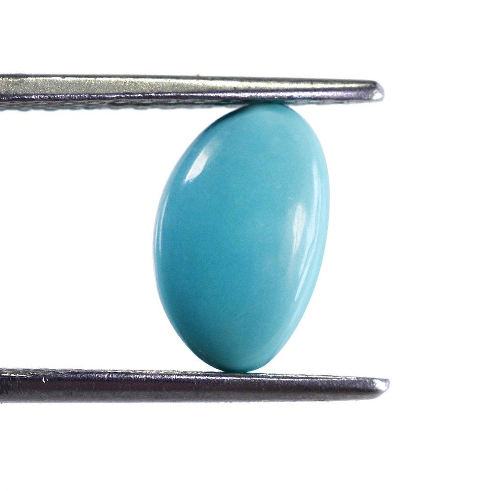 TURQUOISE LENTIL IRREGULAR OVAL 11.50X7MM 2.28 Cts.