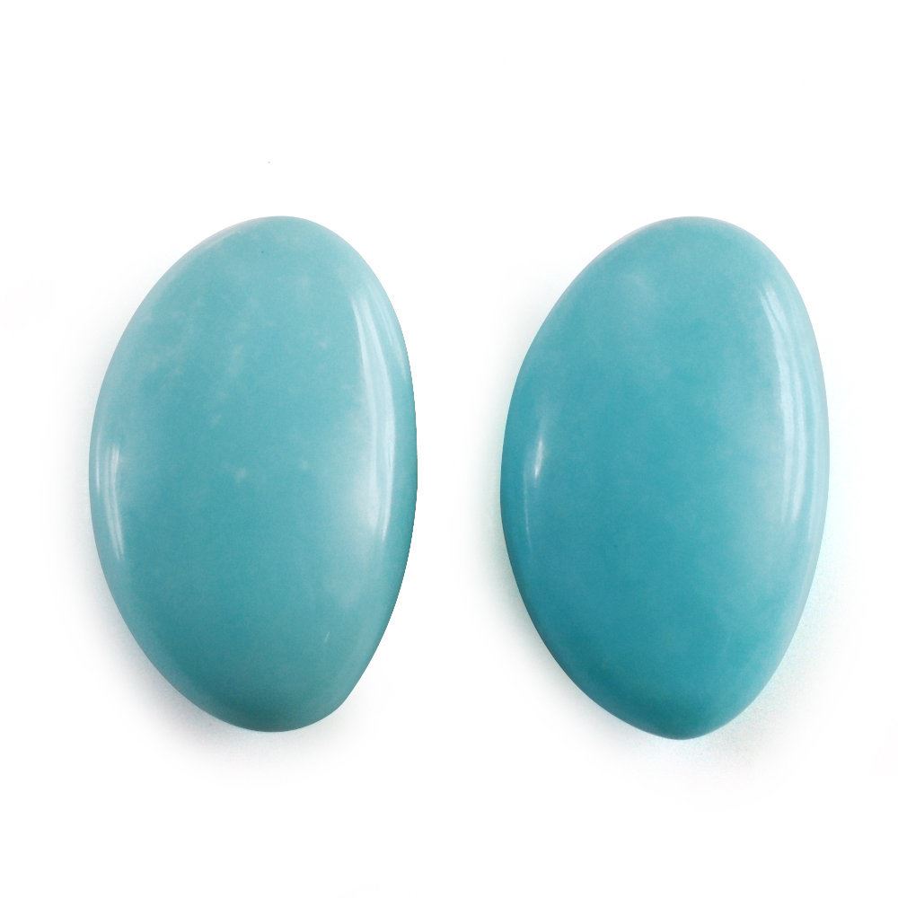 TURQUOISE LENTIL IRREGULAR OVAL 11.50X7MM 2.28 Cts.