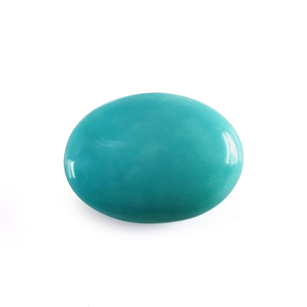 TURQUOISE LENTIL IRREGULAR OVAL 10X7.30MM 2.12 Cts.