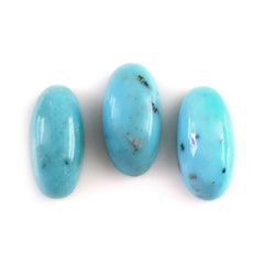 TURQUOISE OVAL CAB (MATRIX) 8X4MM 0.62 Cts.