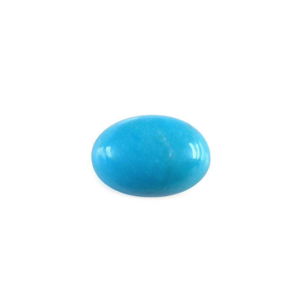BLUE TURQUOISE OVAL CAB (MATRIX) 6X4MM 0.39 Cts.